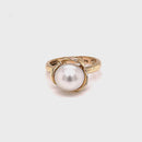 9ct Yellow Gold Australian South Sea Pearl Ring