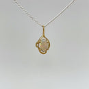 SOLD - 9ct YG Solid White Opal Pendant