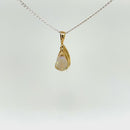 SOLD - 9ct YG Solid White Opal Pendant