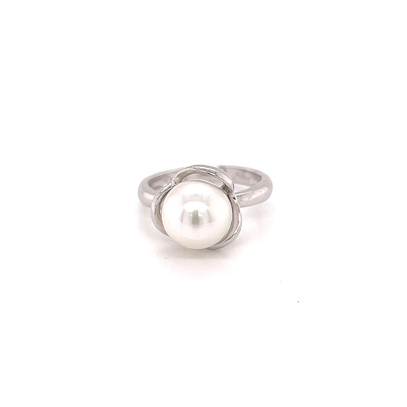 9ct White Gold Australian South Sea Pearl Ring