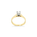18ct Yellow Gold and White Gold Diamond Ring