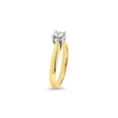 18ct Yellow Gold and White Gold Diamond Ring