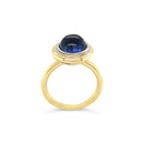SOLD - 18ct Yellow Gold and White Gold Tanzanite Ring