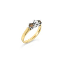 (SOLD)  18ct Yellow Gold and White Gold Cognac Diamond Ring