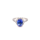 Platinum Tanzanite Diamond Ring