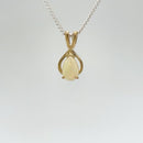 (SOLD) 9ct YG Solid White Opal Pendant