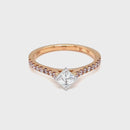 (SOLD) 18ct Rose Gold & White Gold Diamond Ring