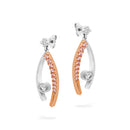 18ct WG & RG Earrings