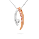 18ct WG & RG Pendant