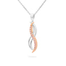 18ct White & Rose Gold Pendant