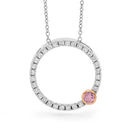 18CT WG & RG Pendant