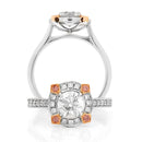 18ct WG & YG Diamond Ring