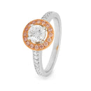 18ct WG & YG Diamond Ring