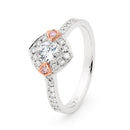 18ct WG & YG Diamond Ring