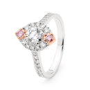 18ct WG & YG Diamond Ring