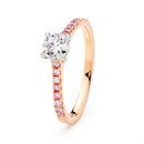 18ct RG & WG Diamond Ring