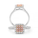 18ct WG & RG Diamond Ring