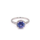 Platinum Tanzanite Diamond Ring