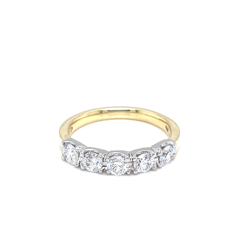 18ct YG & Platinum Lady Diamond Ring