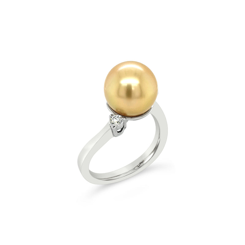 18ct White Gold Australian South Sea Pearl Ring