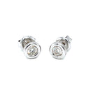 18ct White Gold Diamond Studs