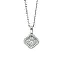 18CT White Gold Diamond Pendant