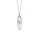 9CT White Gold Diamond Pendant