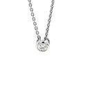 18ct White Gold Diamond Pendant with 18ct White Gold Chain