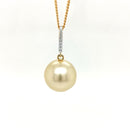 18ct Yellow Gold Australian South Sea Pearl Pendant