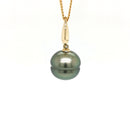 9ct Yellow Gold Tahitian Pearl Pendant.