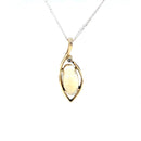 14ct YG Solid Opal Pendant