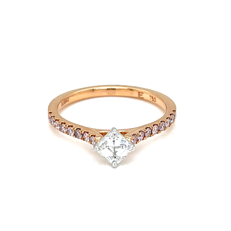 18ct Rose Gold & White Gold Diamond Ring