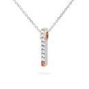 18ct White & Rose Gold Pendant