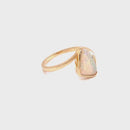 (SOLD)  14ct YG Solid White Opal Ring